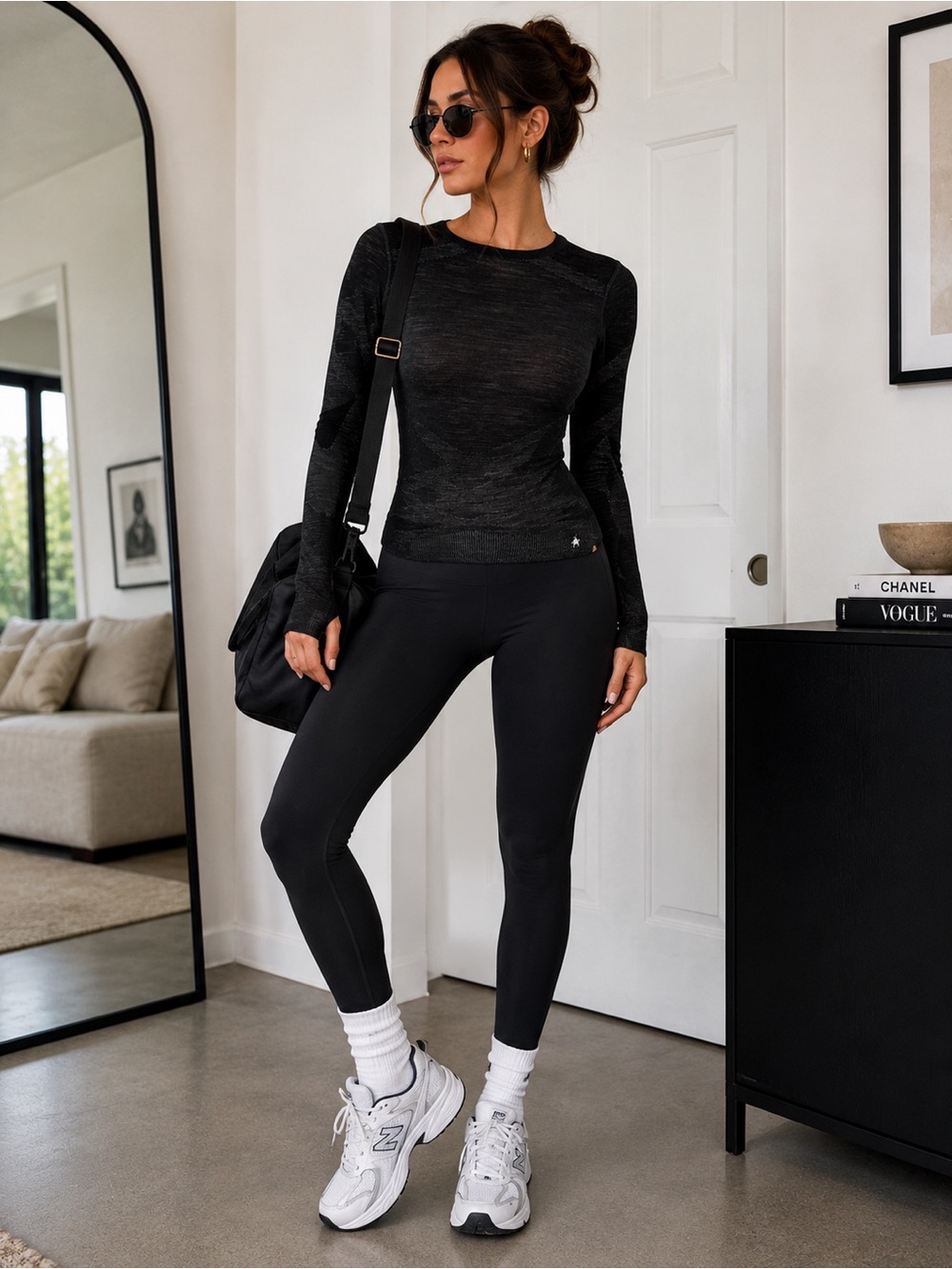 Smartwool Intraknit 200 Merino Wool Base Layer Top Black Size Small